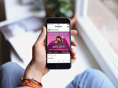 Instagram Payday Sale post instagram mockup photoshop sale