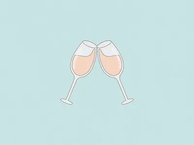 Happy Friday! cheers friday rosé wine wine glass