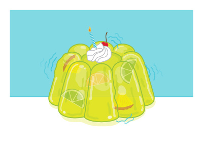Good ol jiggly jello citrus dessert fruit jello jiggle lemon lime treat vibe