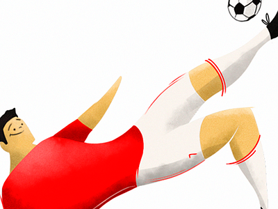 Soccer Player brus futbol illustration