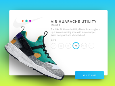 Daily UI #007 - E-commerce Shop daily ui e commerce graphic design nike shop ui web design