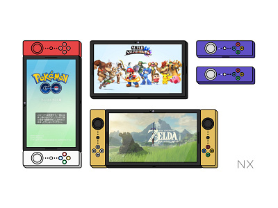 Nintendo NX themed colorways concept design games nintendo nx product video