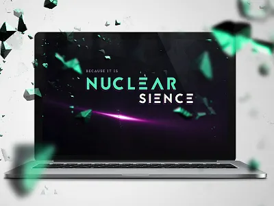 Nuclear PPC black 3d header black dark header polygon space