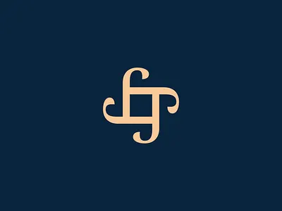 F x 4 f floral flower logo mark