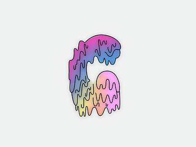 G colors letter melt type