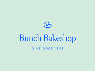 Bunch Bakeshop b bakery bakeshop branding bunch give goodness heart identity logo monogram pastry typography