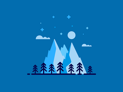 The Great Outdoors explore mountains nature outdoors stars trees wilderness