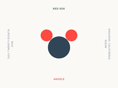 Red Sox Scores: July 28, 2016 baseball data data visualization data viz infographic minimal minimalism sports