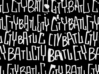 Cty Batl character design handstyle illustartion skate type vector