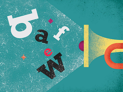 Trumpet flat illustration media megaphone orchestra trumpet