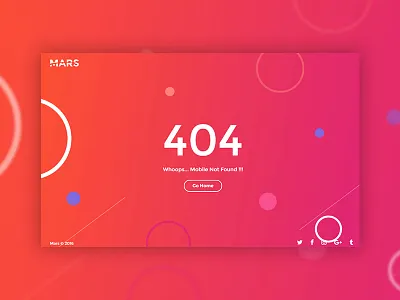 404 #1 404 error error pages found mars missing parallax