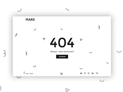 404 Minimal #4 404 error error pages found mars minimal missing parallax svg