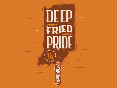 State Fair Tee apparel hand lettering indiana lettering orange shirt state t shirt tee shirt type