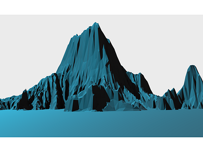 Low Poly Mountain art blender landscape low low poly mountain poly simple