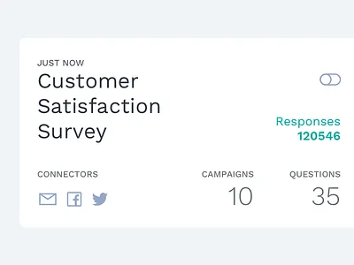Survey Card card minimalistic survey typography ui ux white