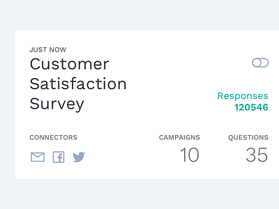 Survey Card card minimalistic survey typography ui ux white