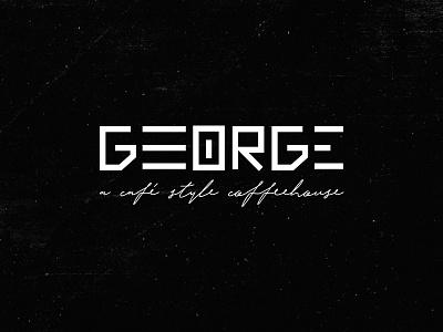 Coffeehouse logo branding cafe coffee coffeehouse george identity logo restaurant wordmark