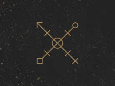 Objective and Creativity design kabbalah line logo magick mark