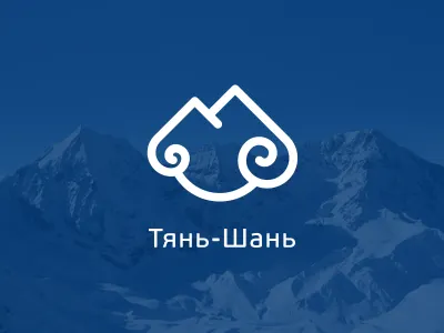 "Tian Shan" - Sky Mounts Logo logo tian shan