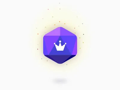 Glow Premium crown diamond floating glow glowing premium ui