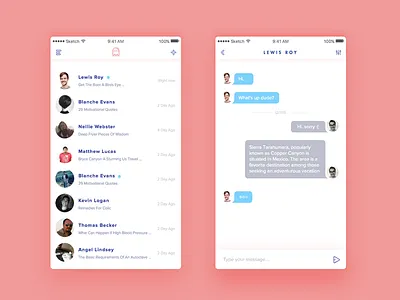 Direct Messaging :: 013 chat dailyui design direct instent iran messaging text ui