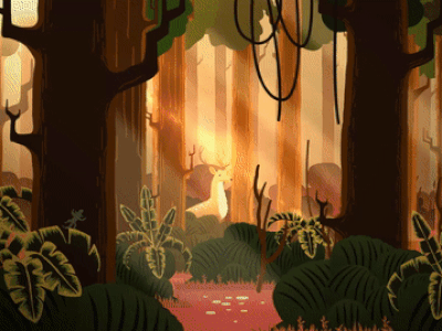 deer hunting aftereffect animation bestvector cartoon drawing illustration mograph motiongraphic painting rigging shot vfx