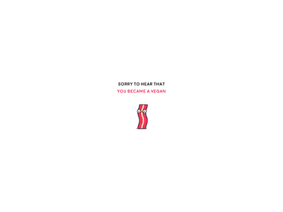 Sad Bacon bacon icon sympathy vegan