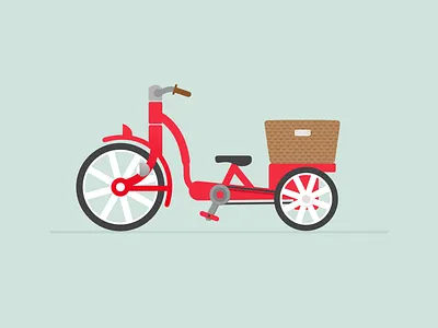 B-Cycle ai edit editorial illustration kids magazine red sketch theme