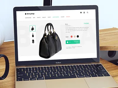 OhMyshop design free free template psd responsive shop template web