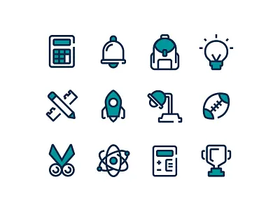 Education Icons back to school icons backpack icon education education icons math icons school icons science icons sport icons