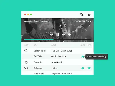 Music Player clean hot minimal music music player play player simple