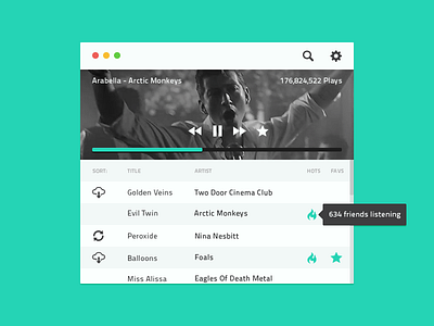 Music Player clean hot minimal music music player play player simple