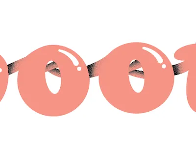 Big Booty Yoga illustration texture type