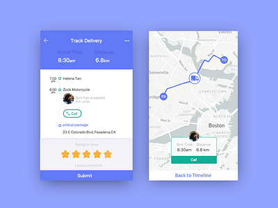 Express progress query card express map speed of progerss