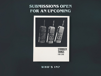 Stranger Things Fan Zine fan stranger things submit zine