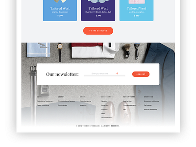 The Bespoke Club —wip # 2, newsletter block fashion form minimal newsletter sketch ui