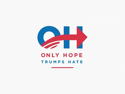 Only Hope Trumps Hate clinton democrat election hillary imwithher logo politics trump