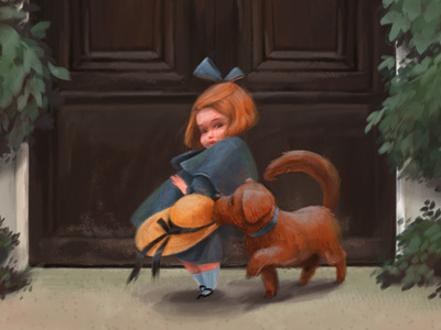 Madeline character design digital painting illustration madeline