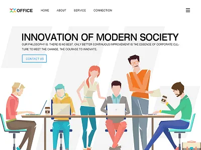 Office Web environment modern office society web white collar