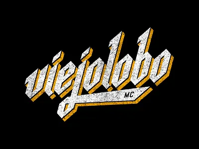 Viejolobo MC lettering mc rótulo