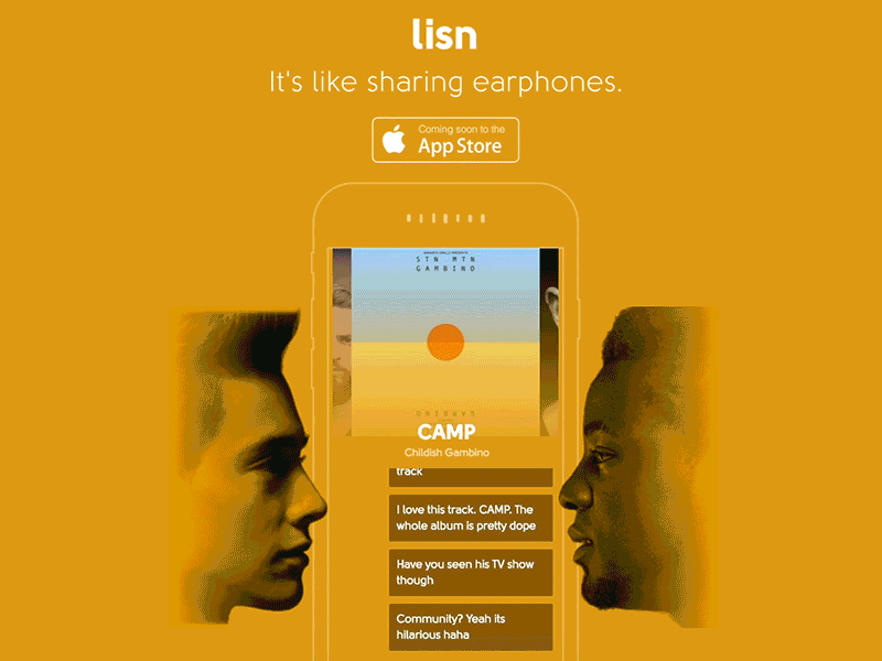 Lisn Landing Page