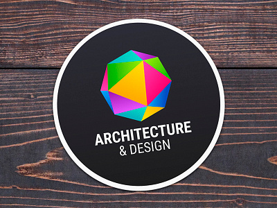 Architecture & Design Logo architecture brilliant colorful crystal diamond logo multicolor