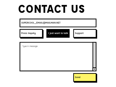 Contact page 028 contact daily dailyui mail send ui