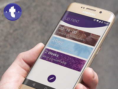 Tilwhen Concept agenda app app design calendar concept countdown till when tillwhen tilwhen