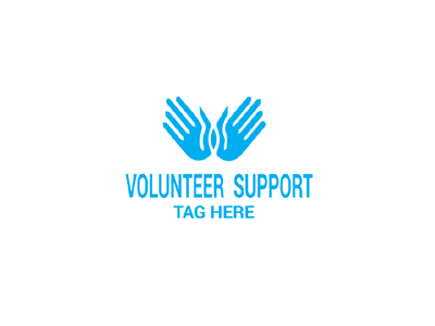 Vuolunteer Support Logo assistant care charity community fingers hand hands logo logo dune support volunteer