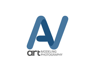 AV Art Modeling Photography branding letter logo logo minimal logo