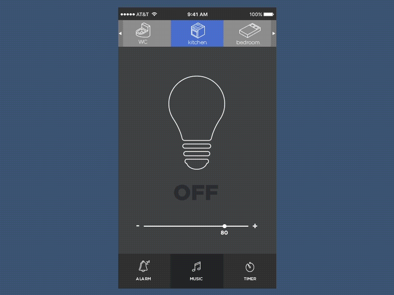 Daily UI 007 Settings 007 animation bulb daily dailyui day minimal