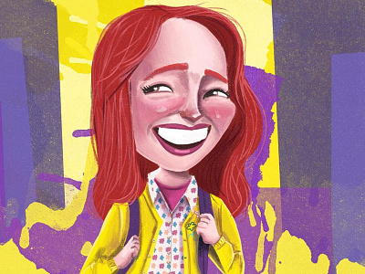 Unbreakable Kimmy Schmidt character city girl happy illustration kimmy schmidt netflix new york smile tv unbreakable