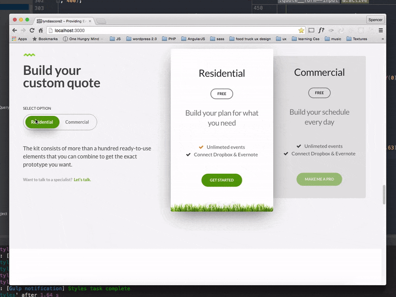 Responsive Form selection animation clean form gif responsive sign up ui user interface ux web web design website