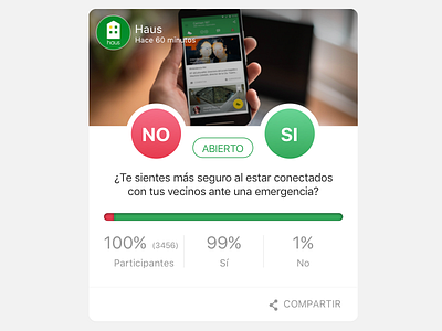 Poll Card chile community ios poll santiago security social ui